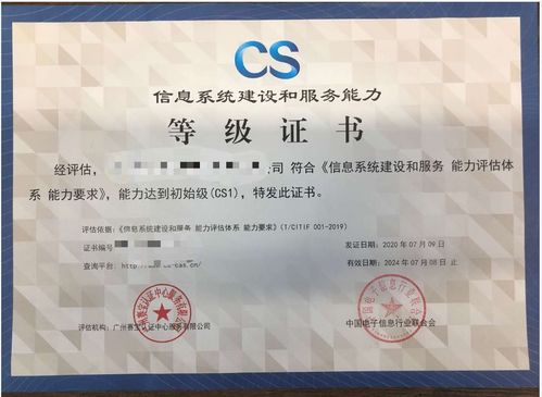 新信息系統(tǒng)集成資質(zhì)CS證書的等級劃分及其在信息技術(shù)咨詢服務(wù)的應(yīng)用